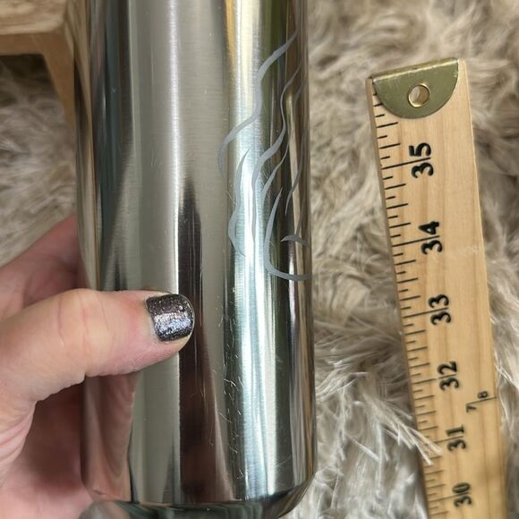 Starbucks Silver 50th Anniversary Mermaid Stainless Steel Water Bottle 20 oz - Picture 14 of 17
